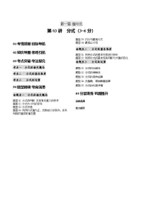 第03讲 分式（3考点+13题型）-【含答案】2025年中考数学一轮复习讲练测（广东专用）