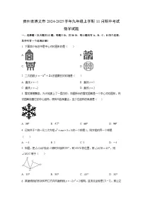 贵州省遵义市2024-2025学年九年级上学期11月期中考试数学试卷(学生版)