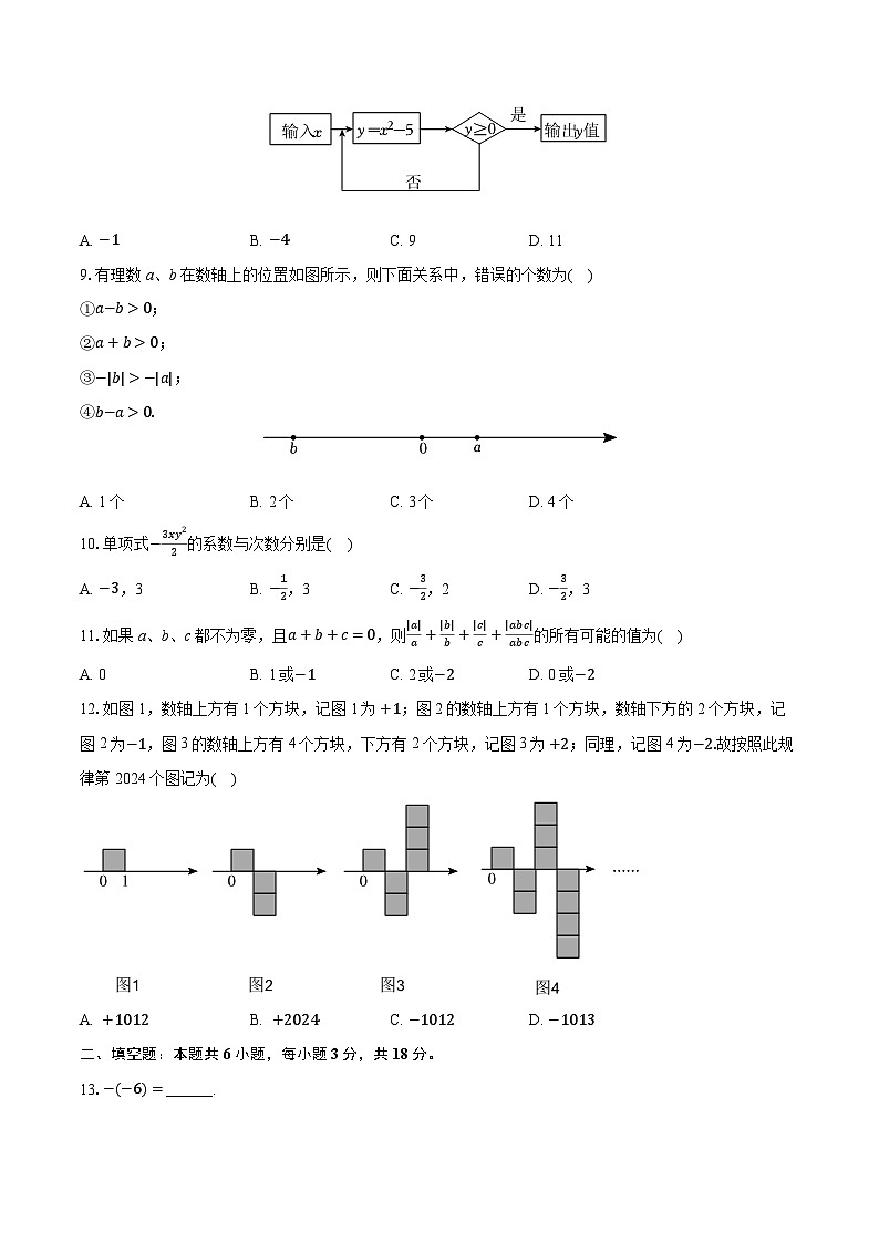 2025-2026学年天津一中滨海学校集团七年级(上)期中数学试卷(有答案和解析)第2页