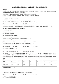 山东省德州市临邑县2026届数学七上期末达标检测试题含解析