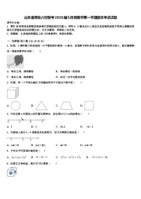 山东省青岛六校联考2026届七年级数学第一学期期末考试试题含解析
