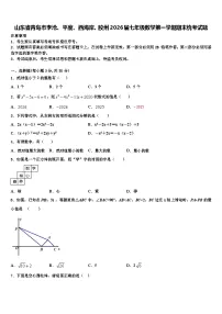 山东省青岛市李沧、平度、西海岸、胶州2026届七年级数学第一学期期末统考试题含解析