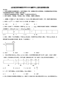 山东省日照市高新区中学2026届数学七上期末监测模拟试题含解析