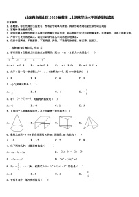 山东青岛崂山区2026届数学七上期末学业水平测试模拟试题含解析
