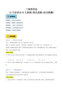 三角形的边（2大知识点+5大典例+变式训练+过关检测）练习含答案--2025年新八年级上学期数学月考（人教版2024）
