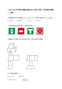 2025_2026学年湖北省襄阳市襄州区九年级上学期1月期末数学试卷【附解析】
