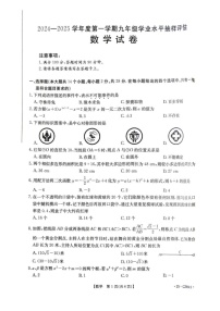 河北省唐山市丰南区2024-2025学年上学期九年级期末数学测试卷