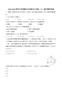 2025-2026学年江苏省镇江市句容市九年级（上）期中数学试卷-自定义类型