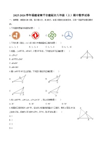 2025-2026学年福建省南平市建瓯市八年级（上）期中数学试卷-自定义类型
