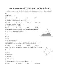 2025-2026学年福建省厦门十中八年级（上）期中数学试卷-自定义类型