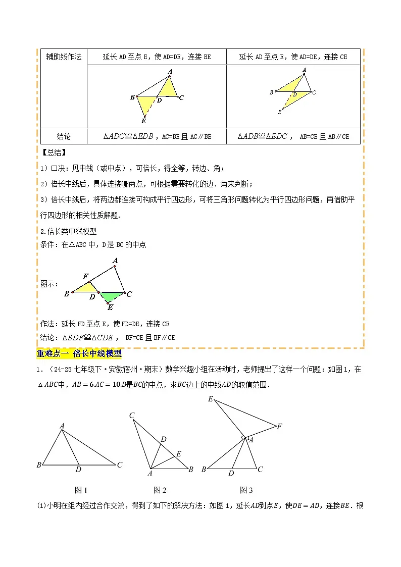 培优02 全等三角形的八大经典模型(8种题型13重难点突破)(专项训练)(原卷版)八年级数学上册同步培优备课系列(人教版2024)【2025-2026】第2页