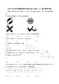 2025-2026学年福建省福州市连江县九年级（上）期中数学试卷-自定义类型