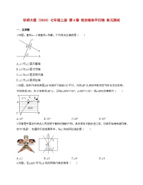 初中数学华东师大版(2024)七年级上册(2024)平行线单元测试同步达标检测题