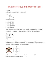 初中数学华东师大版(2024)七年级上册(2024)平行线单元测试同步达标检测题