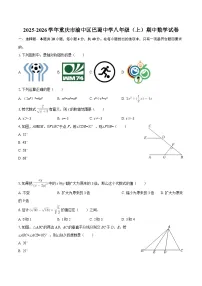 2025-2026学年重庆市渝中区巴蜀中学八年级(上)期中数学试卷-自定义类型