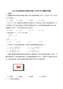 腾冲市第八中学2025届九年级下学期中考三模数学试卷(含解析)