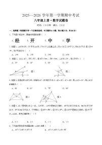 江西省上饶市广信区2025-2026学年八年级上学期11月期中考试 数学试卷