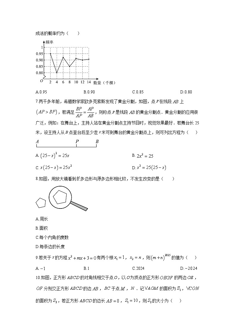 福建省漳州市台商投资区2025-2026学年九年级上学期期中卷数学试卷(学生版)第2页