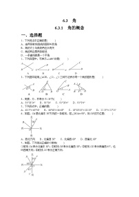 初中数学人教版（2024）七年级上册（2024）角同步测试题