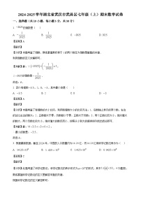湖北省武汉市武昌区2024-2025学年七上期末数学试卷（解析版）