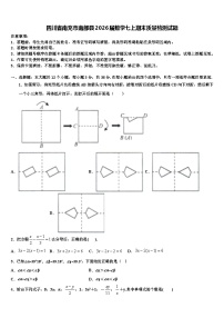 四川省南充市南部县2026届数学七上期末质量检测试题含解析