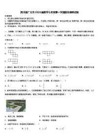 四川省广元市2026届数学七年级第一学期期末调研试题含解析