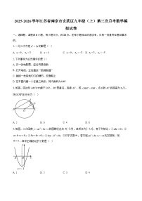 2025-2026学年江苏省南京市玄武区九年级（上）第三次月考数学模拟试卷-自定义类型