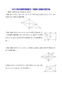 2026年中考数学专题复习：填空题 压轴练习题汇编（含答案解析）