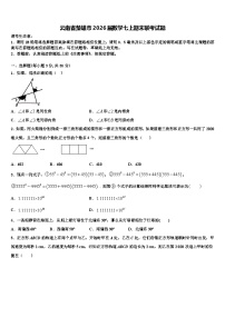 云南省楚雄市2026届数学七上期末联考试题含解析