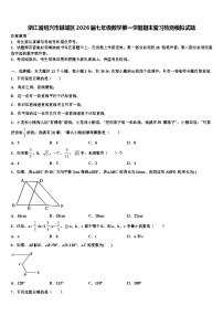 浙江省绍兴市越城区2026届七年级数学第一学期期末复习检测模拟试题含解析