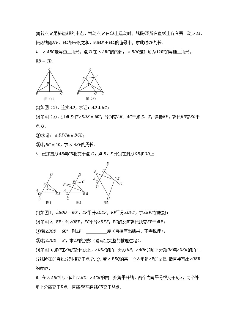 人教版(2024)八年级上册数学期末复习:第13—15章 压轴题专题提升练习题汇编(含答案)第2页
