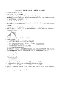 湖北省襄阳市老河口市2025届九年级上学期期末训练数学试卷(含答案)