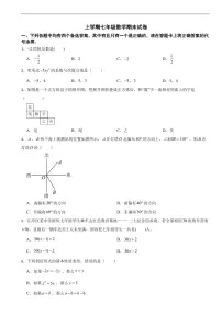 湖北省武汉市江岸区2025年上学期七年级数学期末试卷及答案