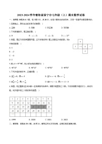 青海省西宁市2023-2024学年七年级上学期期末考试数学试卷(含解析)