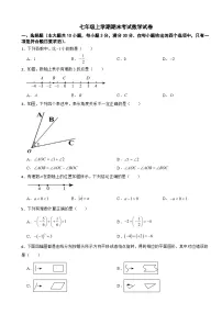 广东省广州市花都区2025年七年级上学期期末考试数学试卷附答案