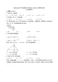 四川省绵阳市涪城区2024-2025学年七年级上学期1月期末考试数学试卷(含答案)