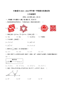 新疆维吾尔自治区吐鲁番市2023-2024学年八年级上学期期末考试数学试卷(含解析)