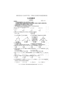 安徽省豪州市涡阳县校联考2025-2026学年九年级上学期12月数学试题（无答案）