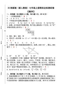 【2025秋新版】七年级【数学】上册期末达标测试卷 （含答案）