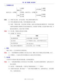 2024版人教版七年级上册数学期末知识归纳汇总