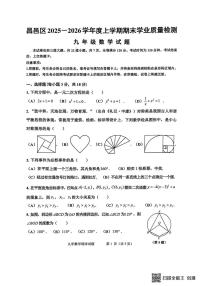 吉林省吉林市昌邑区2025-2026学年九年级上学期期期末数学试卷