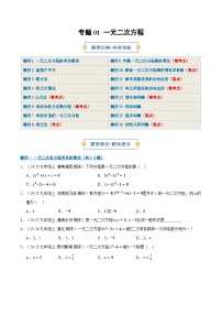 专题01 一元二次方程（期末复习专项训练，16个题型）九年级数学上学期人教版+答案