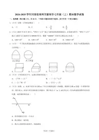 2024-2025学年河南省郑州市新郑市七年级（上）期末数学试卷含答案