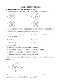 湖南省长沙2025年九年级上学期期末考试数学试卷附答案