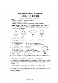 重庆市杨家坪中学“教共体”2025-2026学年上学期第三次学情监测 九年级 数学试题 （1月）（月考）
