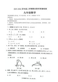 吉林省长春市公主岭市2025-2026学年九年级上学期1月期末数学试题