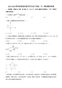精品解析：吉林省长春市汽开区2024—2025学年下学期八年级期末数学试卷+答案