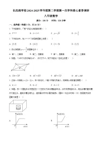 精品解析：吉林省长春市长春汽车经济技术开发区长沈路学校2024-2025学年八年级下学期5月期中数学试题+答案