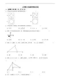 浙江省宁波市2025年上学期八年级数学期末试卷四套及答案