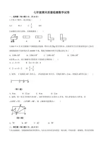 2025—2026学年吉林省吉林市上学期期末质量检测七年级数学试卷(有答案)